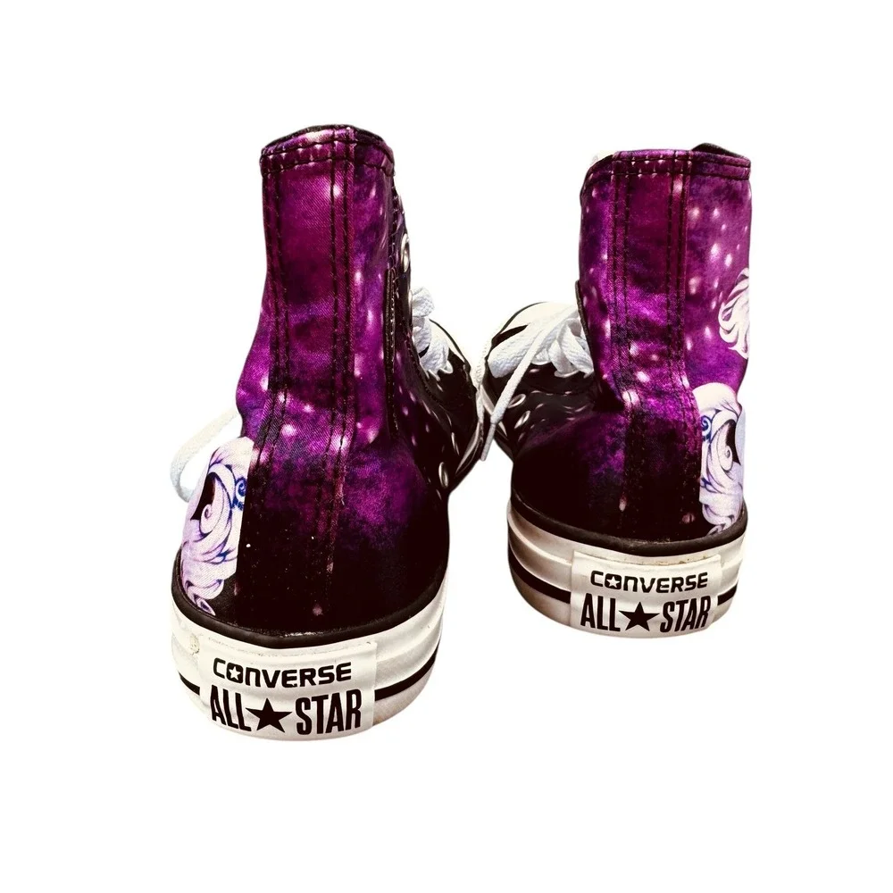 Converse All Star Unicorn High‎ Top Sneakers Purple Black Mens Sz 4 Womens 6